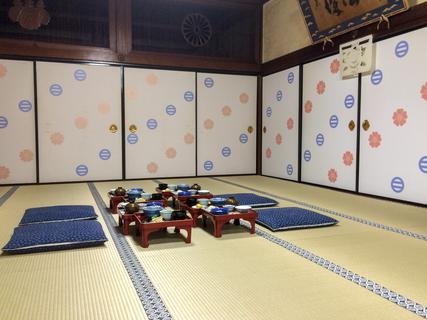 The Buddhist Temple we stayed for the night